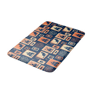 Alfombrilla De Baño Retro Halloween Artistamps