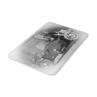 Alfombrilla De Baño retro motorcycle sidecar bath mat