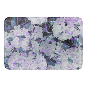 Alfombrilla De Baño *~* Rhododendron Rústico Grunge Flores Rubor Blanc