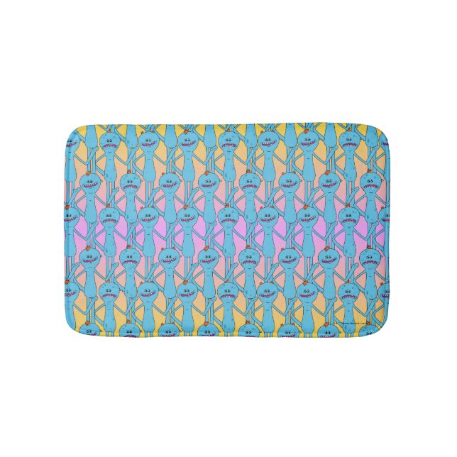 Alfombrilla De Baño RICK AND MORTY™ | Patrón Arcoiris Sr. Meeseeks (Anverso)