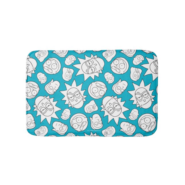 Alfombrilla De Baño RICK AND MORTY™ | Patrón de cabeza de familia Smit (Anverso)