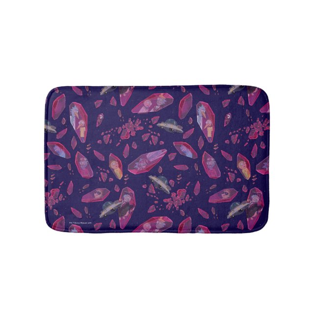 Alfombrilla De Baño Rick y Morty Time Crystal Pattern (Anverso)