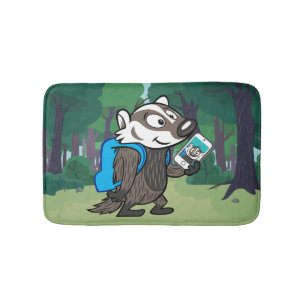 Alfombrilla De Baño Ricky Raccoon Selfie del grabador