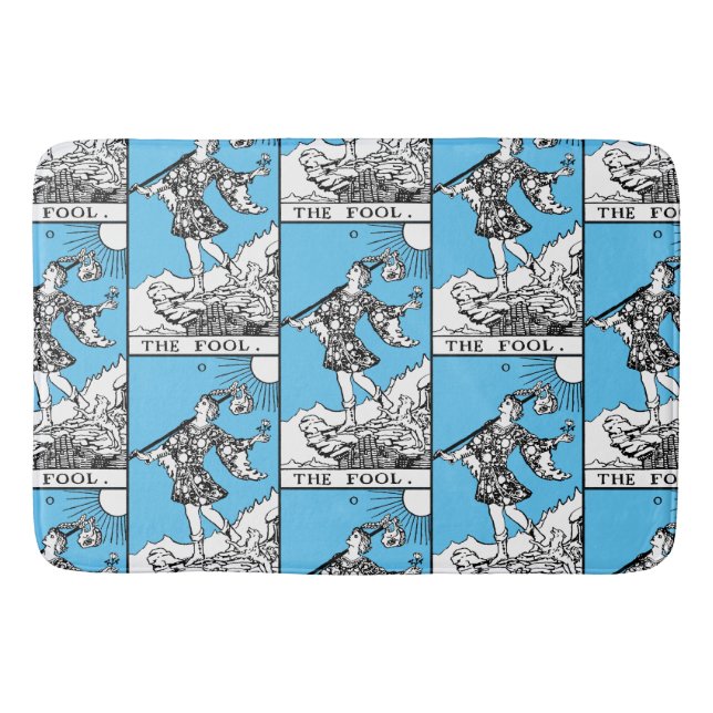 Alfombrilla De Baño Rider Waite Tarot Mayor Arcana El Tonto (Anverso)