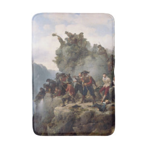 Alfombrilla De Baño Riflemen defendiendo un paso de montaña (Karl Less