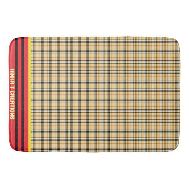Alfombrilla De Baño Rilla Plaid (Anverso)