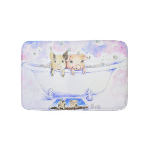 Alfombrilla De Baño Roba perritos de Dub en pintura de Tub