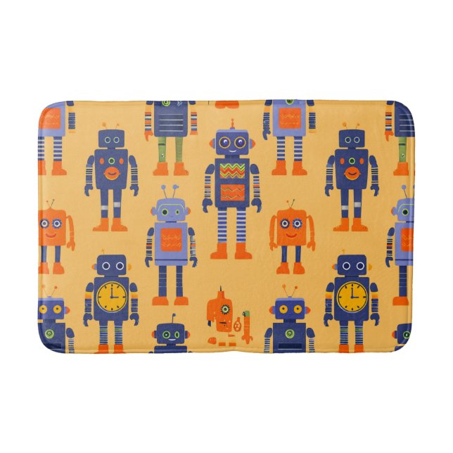 Alfombrilla De Baño robot único y divertido (Anverso)