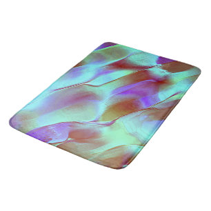 Alfombrilla De Baño Roca pulida de color violeta