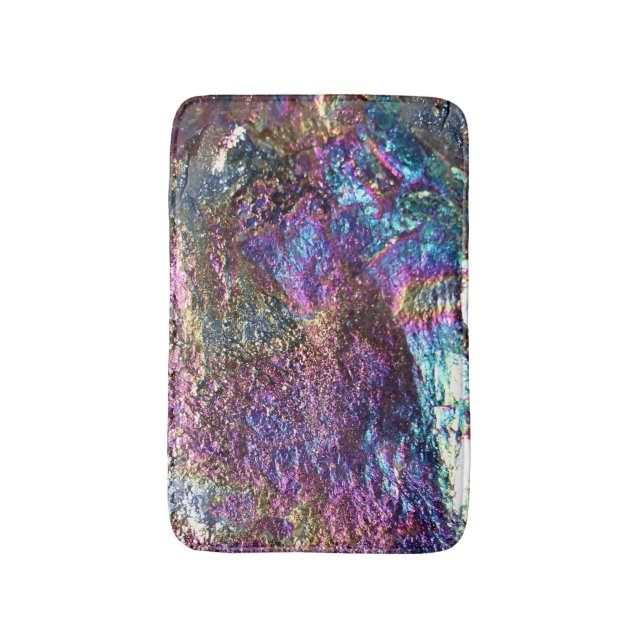 Alfombrilla De Baño Rocas arcoiris caídas (Frente vertical)