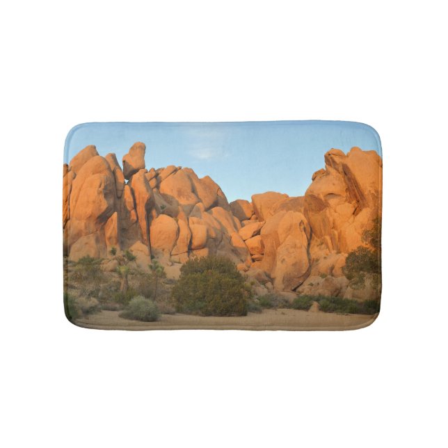 Alfombrilla De Baño Rocas del atardecer en Joshua Tree (Anverso)