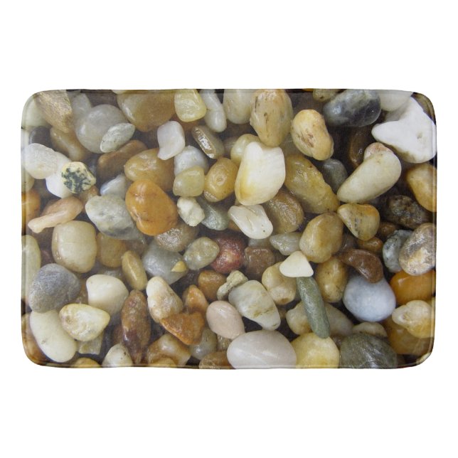 Alfombrilla De Baño Rocas del río en la estera de baño (Anverso)