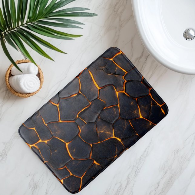 Alfombrilla De Baño Rock de lava imitación (Subido por el creador)