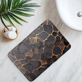 Alfombrilla De Baño Rock de lava imitación