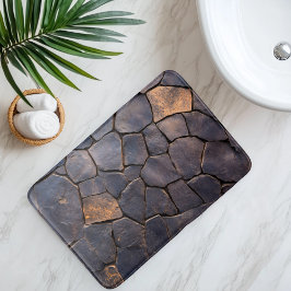 Alfombrilla De Baño Rock de lava imitación