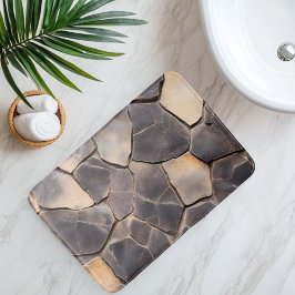 Alfombrilla De Baño Rock de lava imitación