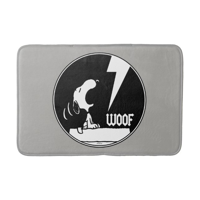 Alfombrilla De Baño Rock Tees | Snoopy Howling (Anverso)