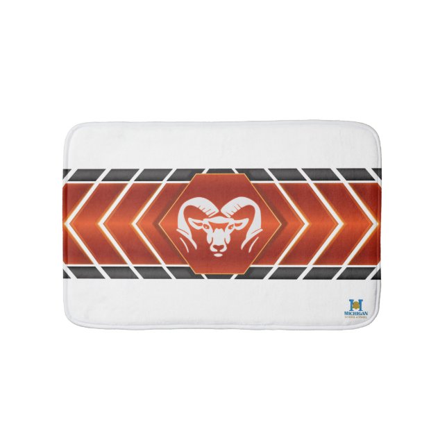 Alfombrilla De Baño Rockford Rams #2 Bath Mat (Anverso)