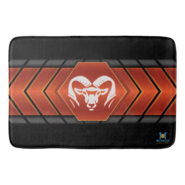 Alfombrilla De Baño Rockford Rams #2 Bath Mat (Anverso)