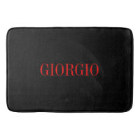 Rojo negro tu nombre Minimalista personal moderno