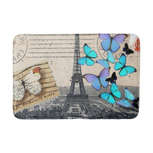Alfombrilla De Baño romántico francia francia viaje paris eiffel tower