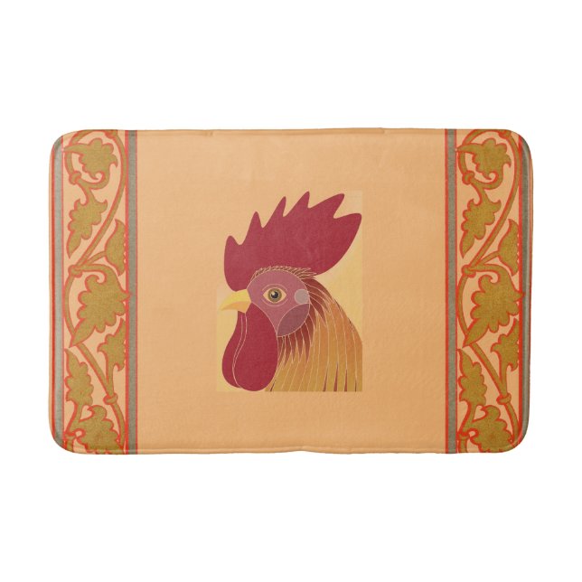Alfombrilla De Baño Rooster Bath Mat (Anverso)