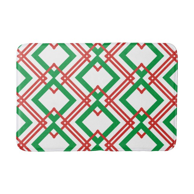 Alfombrilla De Baño Ropa de vintage y verde (Anverso)