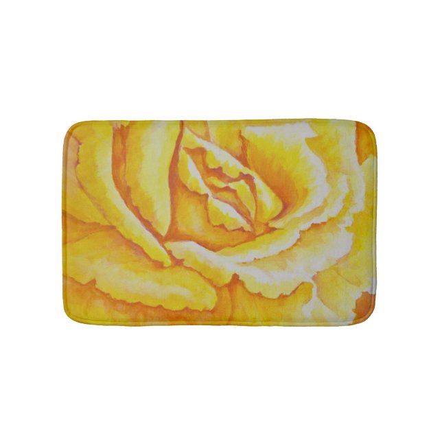 Alfombrilla De Baño Rosa amarillo (Anverso)