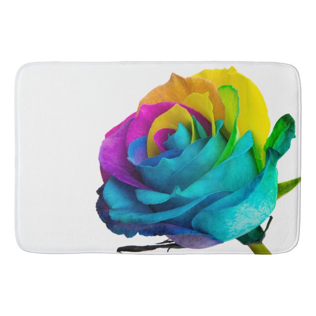 Alfombrilla De Baño Rosa arcoiris (Anverso)