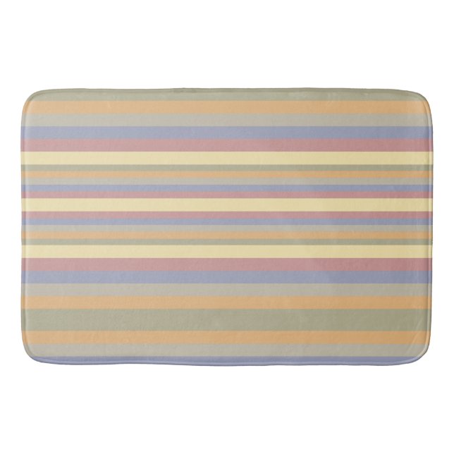 Alfombrilla De Baño Rosa azul y crema (Anverso)