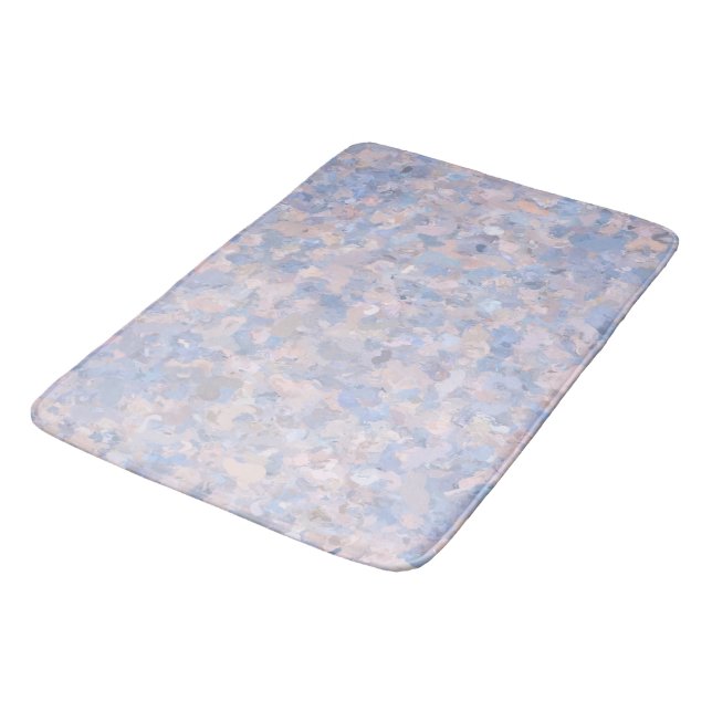 Alfombrilla De Baño Rosa claro y azul (Angular)