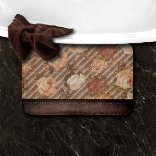 Alfombrilla De Baño Rosa de cobre de especias de vintage Piel de imi
