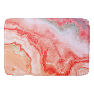 Alfombrilla De Baño Rosa de lujo Gold Rubor Mineral Agate