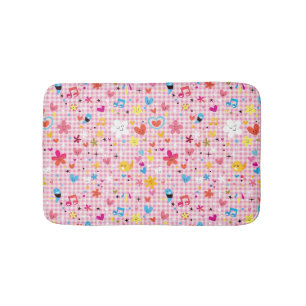 Alfombrilla De Baño rosa del modelo del dibujo animado de la diversió