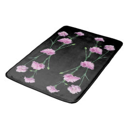 Alfombrilla De Baño Rosa en negro