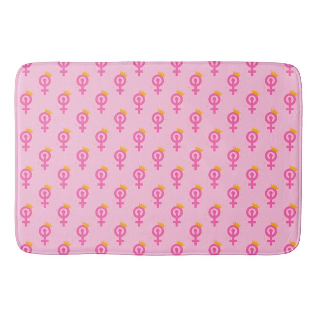 Alfombrilla De Baño Rosa feminista (Anverso)