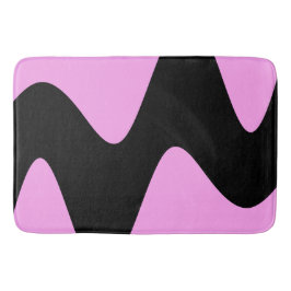 Alfombrilla De Baño Rosa Moderno Río Negro
