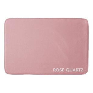 Alfombrilla De Baño Rosa Nombre de color rosa de cuarzo