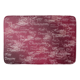 Alfombrilla De Baño rosa, oro, plata, tanque de agradecimiento, flores