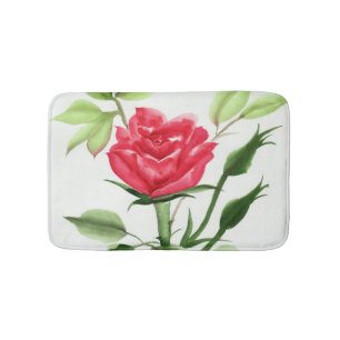 Alfombrilla De Baño Rosa rojo
