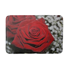 Alfombrilla De Baño Rosa rojo hermoso