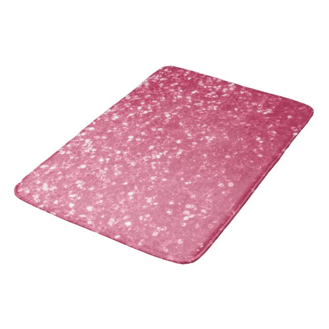 Alfombrilla De Baño Rosa rosa claro purpurina de chispas (Angular)