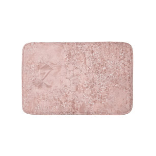 Alfombrilla De Baño Rosa rosado del lujo del cristal de Rubor del oro
