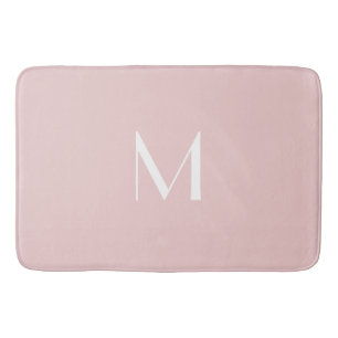Alfombrilla De Baño rosa suave - añadir monograma