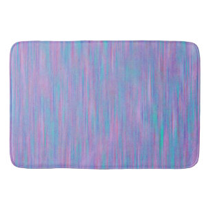 Alfombrilla De Baño Rosa y estera de baño azul del modelo de la raya