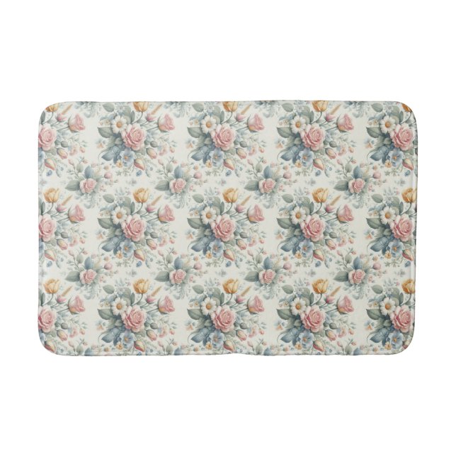 Alfombrilla De Baño Rosas (Anverso)