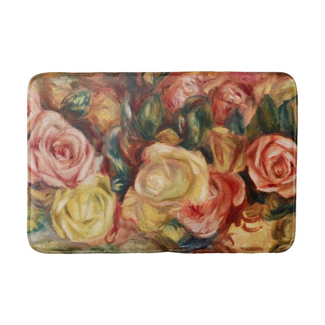 Alfombrilla De Baño Rosas (1912) de Pierre-Auguste Renoir (Anverso)