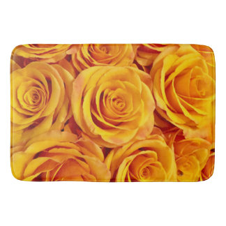 Alfombrilla De Baño Rosas amarillos vibrantes