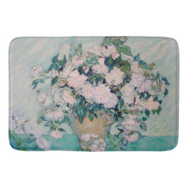 Alfombrilla De Baño Rosas Blancas-1890-Vincent van Gogh  