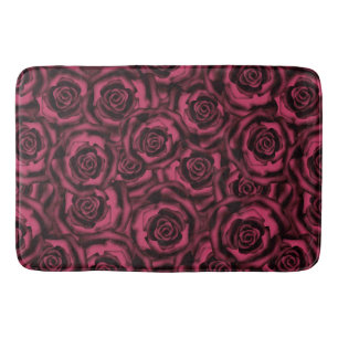 Alfombrilla De Baño Rosas de Borgoña